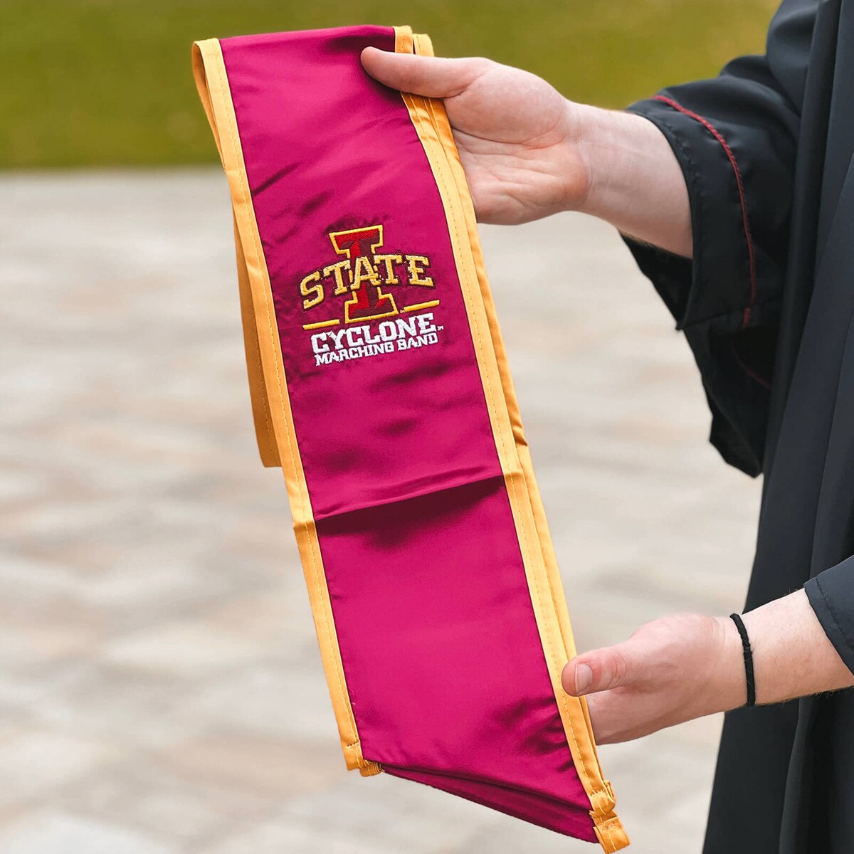 I-State Cyclone Marching Band Graduation Stole